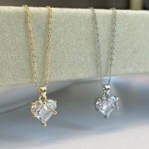 Cadena Corazón de Zirconia